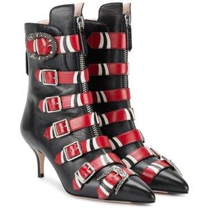 Gucci Leather Buckle 65mm Bootie